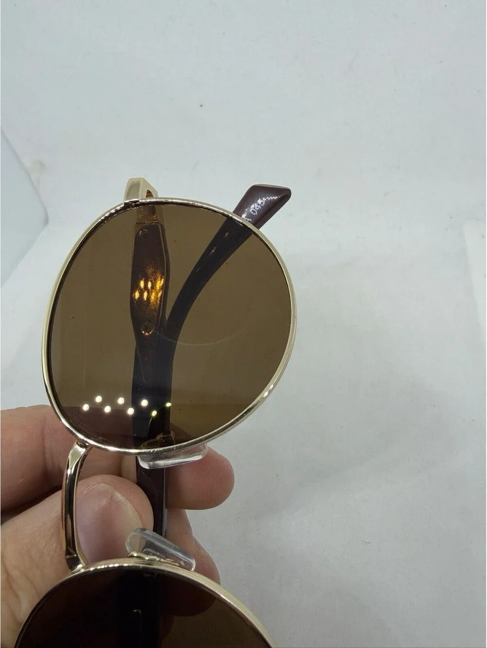 Paris Milan Sunglasses Brown Gold J7423 Polycarbonate Lens